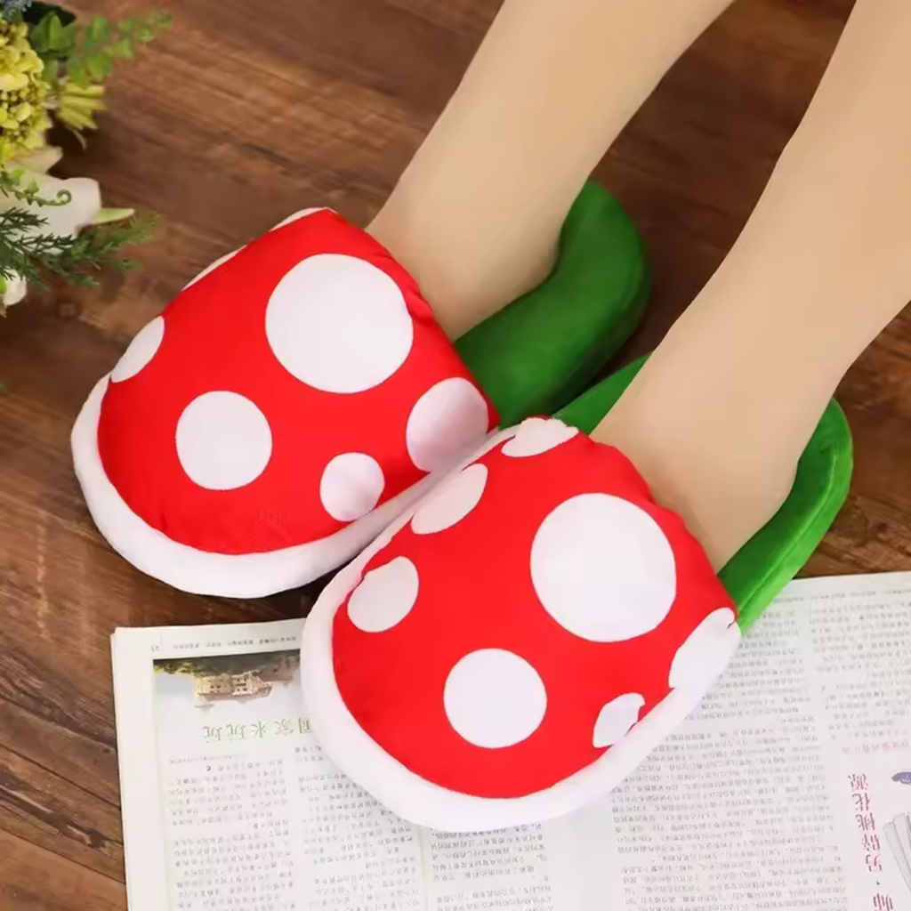 Las pantuflas más divertidas del Reino Champiñoñ 🍄